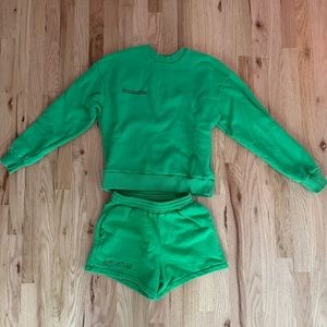 PANGAIA XS Sweatshirt/Shorts Set